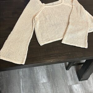 Cream Knit Women's Sweater